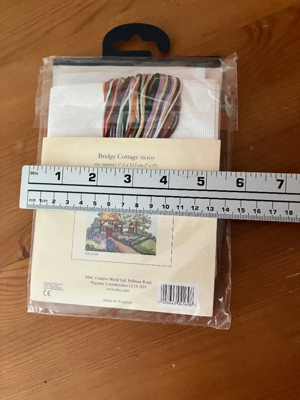 DMC counted cross stitch kit English cottage scene Made in England 7x5